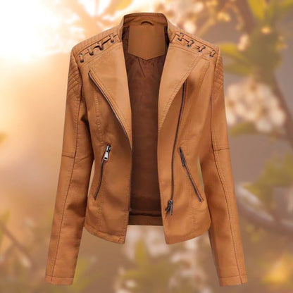 Lana - Stylish & timeless women's leather jacket