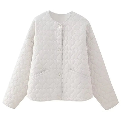 Akhira – Quilted Jacket with Heart Pattern