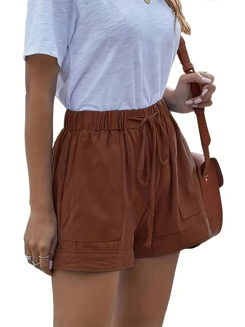 Jamilah – Drawstring Shorts with Elastic Waist