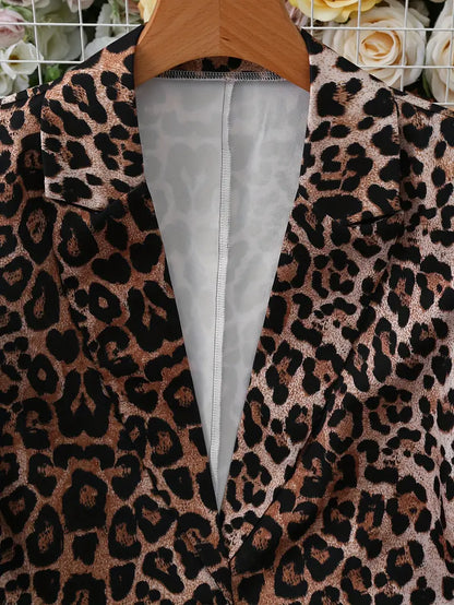 Scarlett – Elegant Leopard Print Blazer