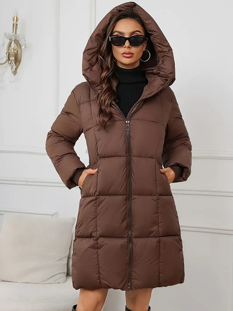 Mandy – Long Puffer Jacket with Hood