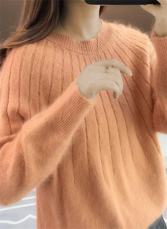 Ania - Fluffy Cashmere Knit Sweater