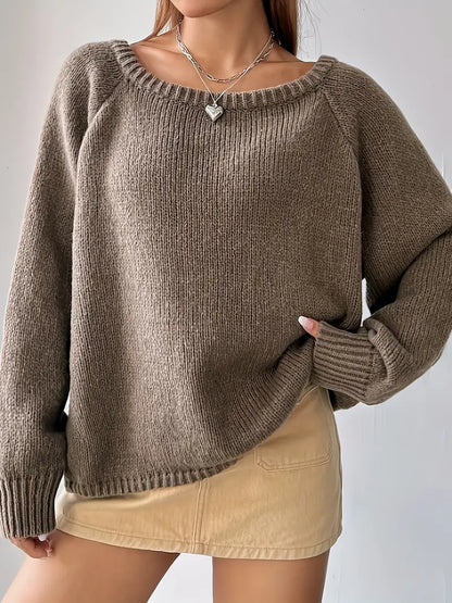 Ruth - Knitted off-shoulder Sweater