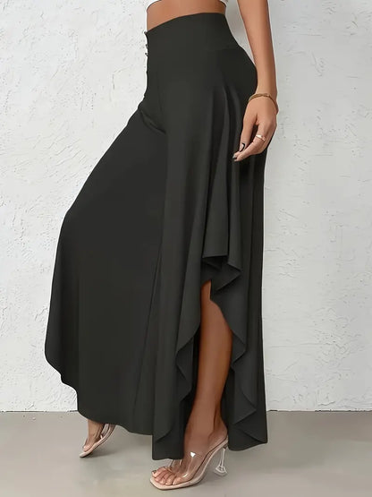 Samira – Elegant Asymmetric Hem Trousers