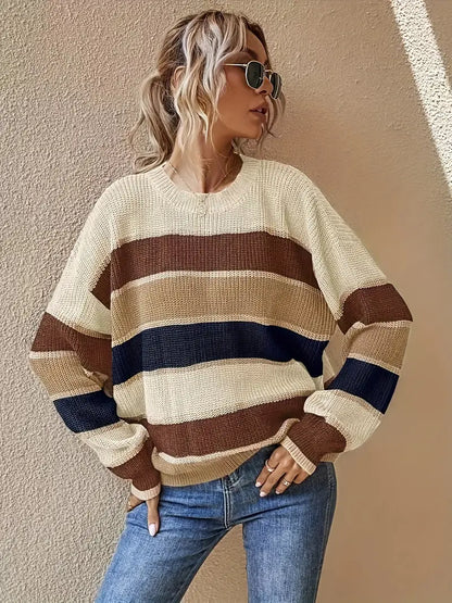 Kaela – Striped Knitted Sweater