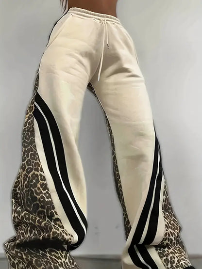 Minakshi – Leopard Print Cotton Joggers