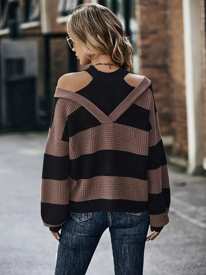 Din - Striped Knitted Sweater