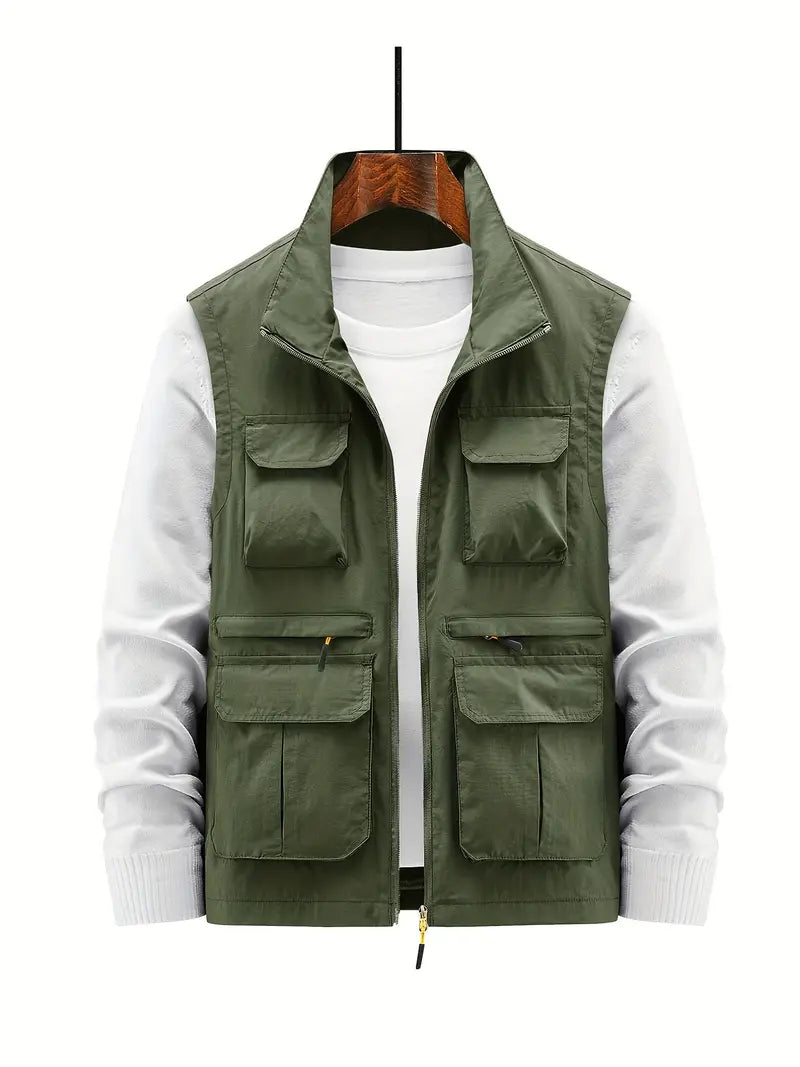 Breeze - Men's multi-pocket zip vest