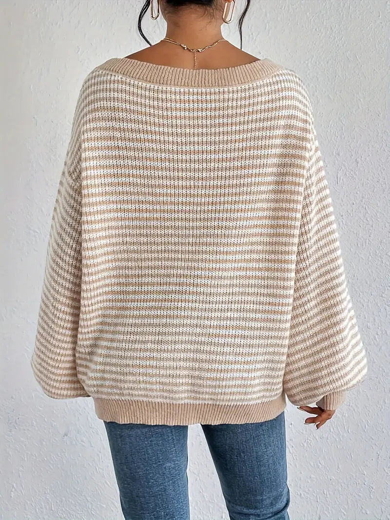 Whitney - Knitted off-shoulder sweater