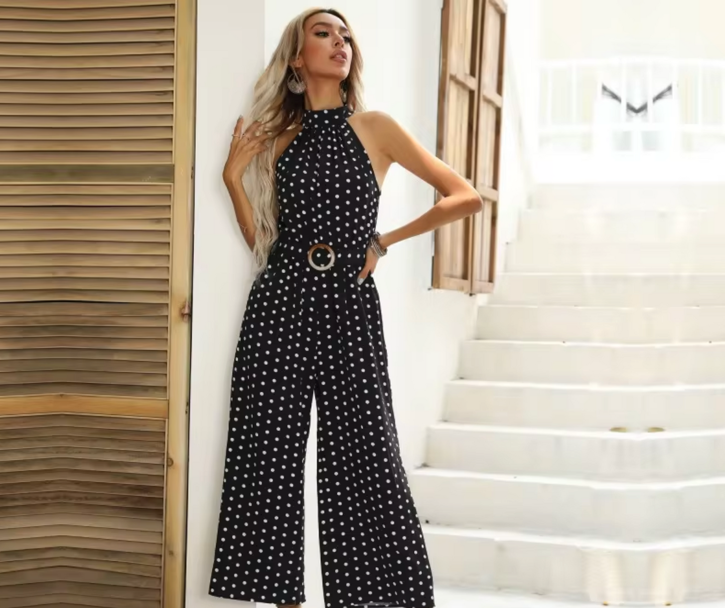 Anselma – Stylish Polka Dot Jumpsuit