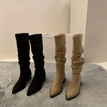 Keana – Durable Mid-Calf Pointed Boots