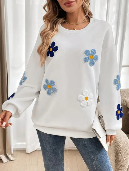 Daiyu – Floral Cotton Sweatshirt