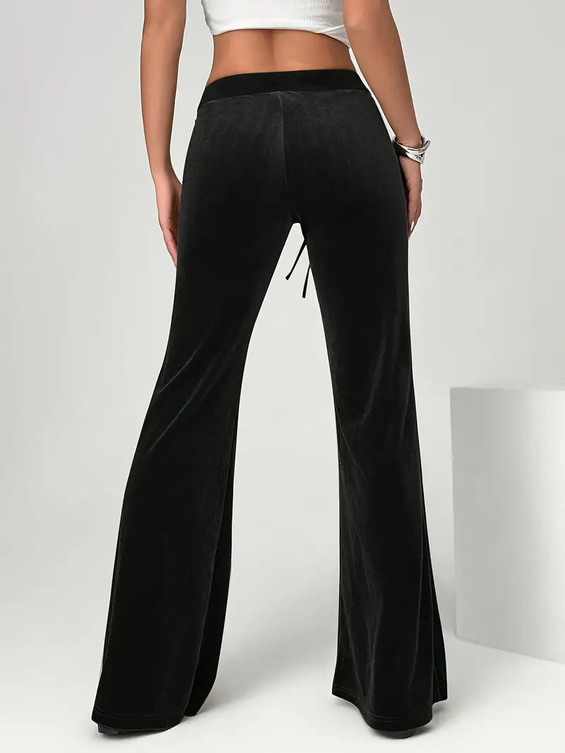 Elle – Velvet Fared Trousers