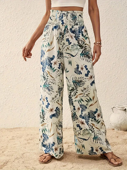 Johanna – Wide Leg Floral Trousers