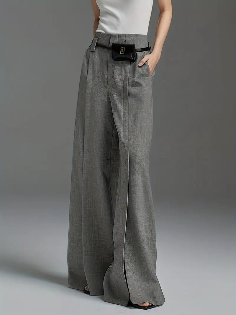 Aaliyah – Elegant High Waist Wide Leg Pants