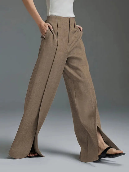 Aaliyah – Elegant High Waist Wide Leg Pants