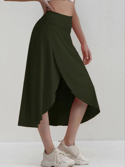 Calla – Sporty Asymmetric Slit Skirt