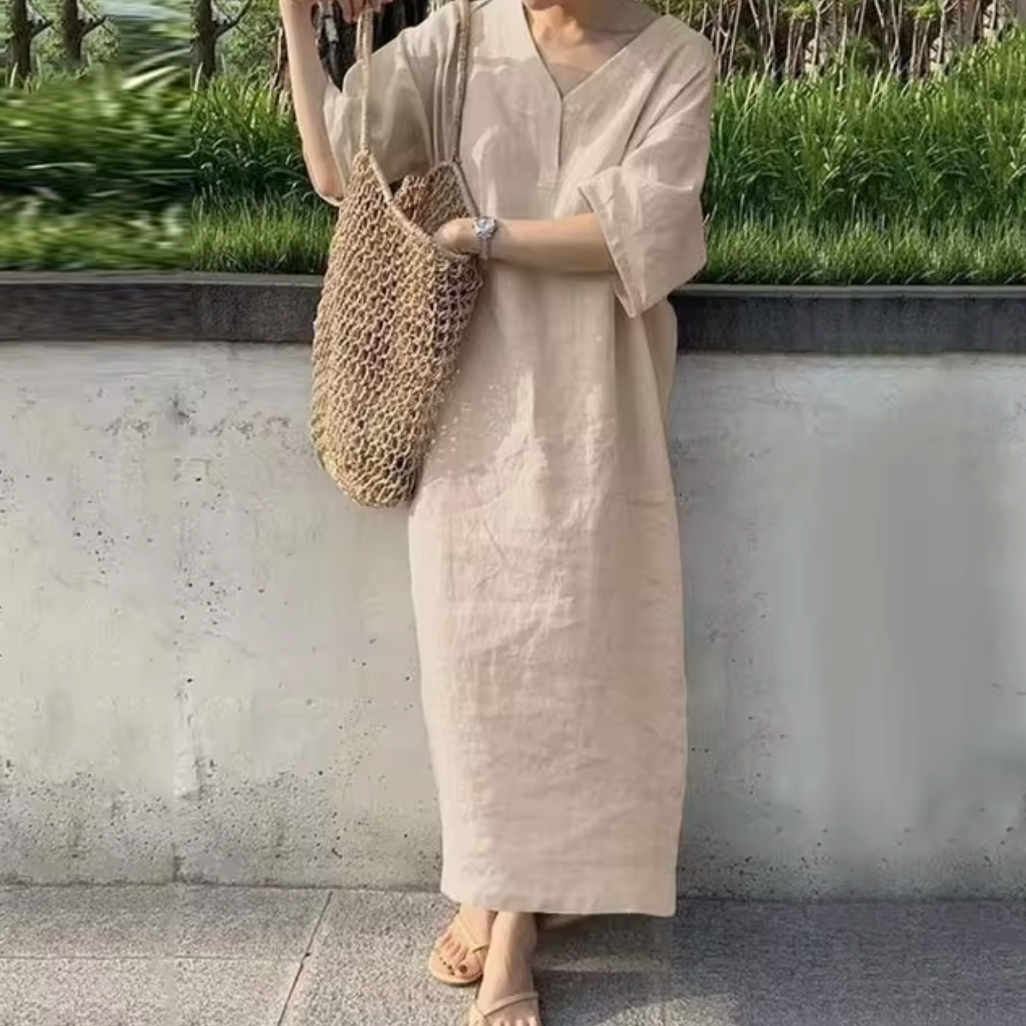 Amadea - Loose Cotton Linen Dress