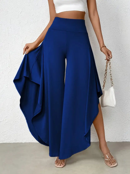 Samira – Elegant Asymmetric Hem Trousers