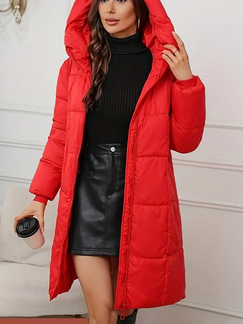 Mandy – Long Puffer Jacket with Hood