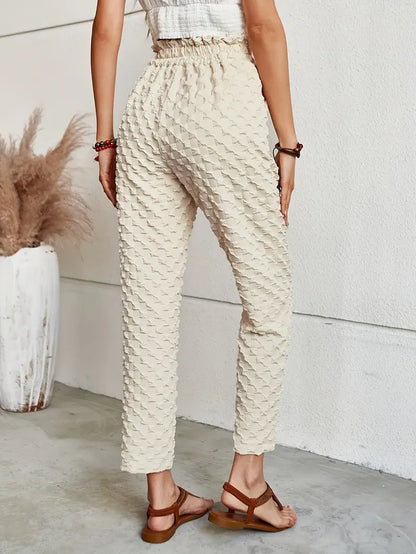 Indah – Elegant 3D Embossed Trousers