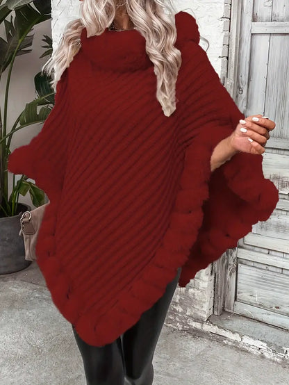 Dahlia – Poncho-style Knitted Sweater