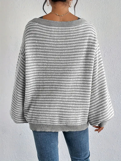 Whitney - Knitted off-shoulder sweater