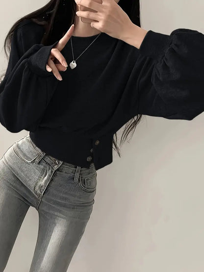 Elaine – Trendy Cropped Cotton Jacket