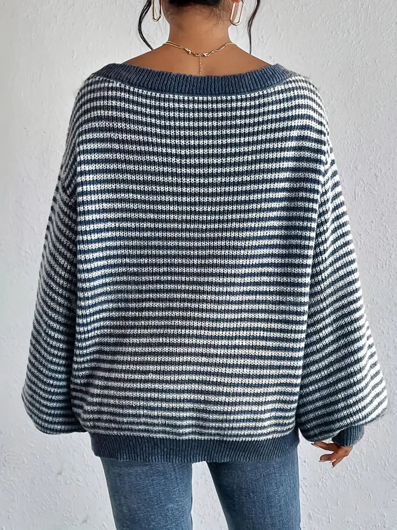 Whitney - Knitted off-shoulder sweater