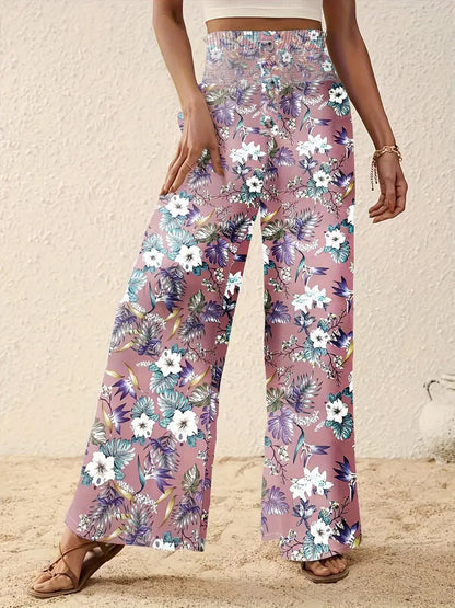 Johanna – Wide Leg Floral Trousers