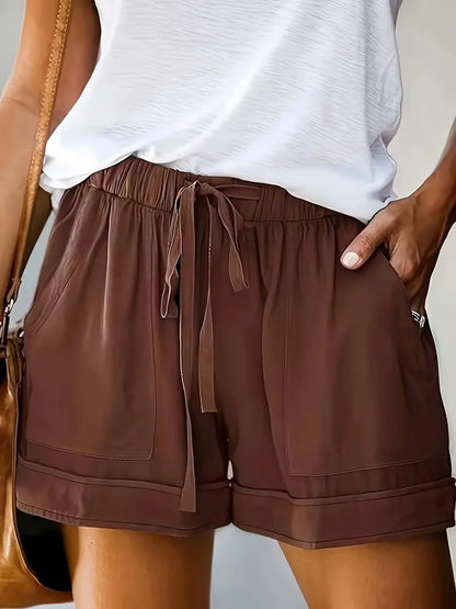 Jamilah – Drawstring Shorts with Elastic Waist