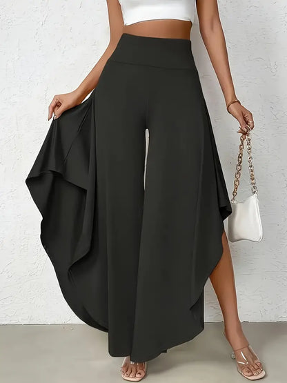 Samira – Elegant Asymmetric Hem Trousers