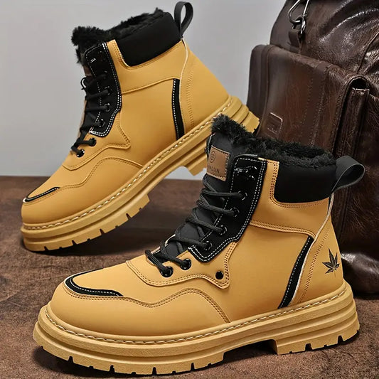 Levi - Men's snow boots with thick sole