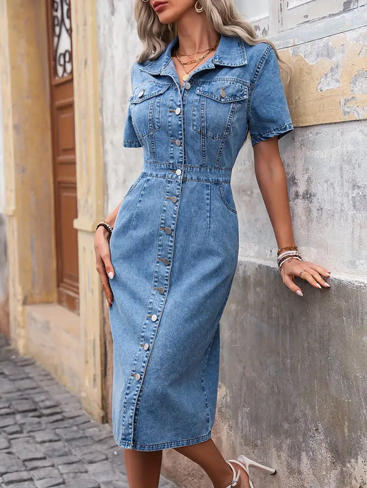 Wilhelmina - Denim Dress