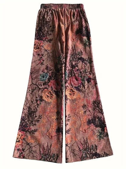 Jia - Floral Wide Leg Pants