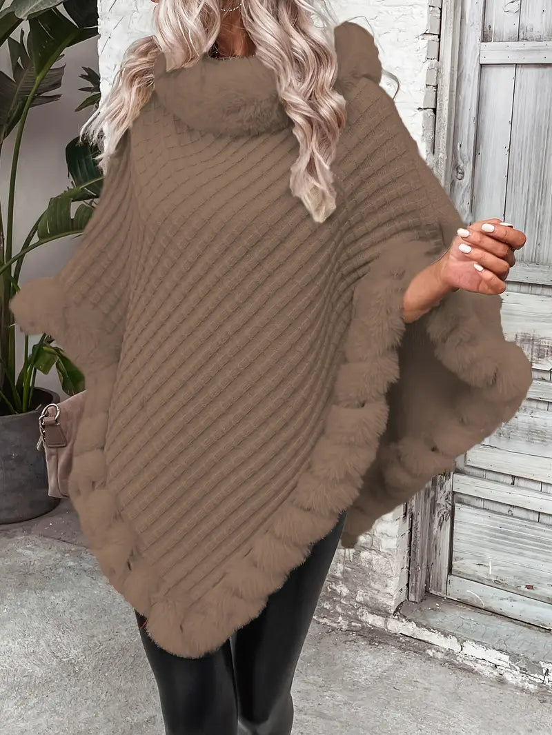 Dahlia – Poncho-style Knitted Sweater