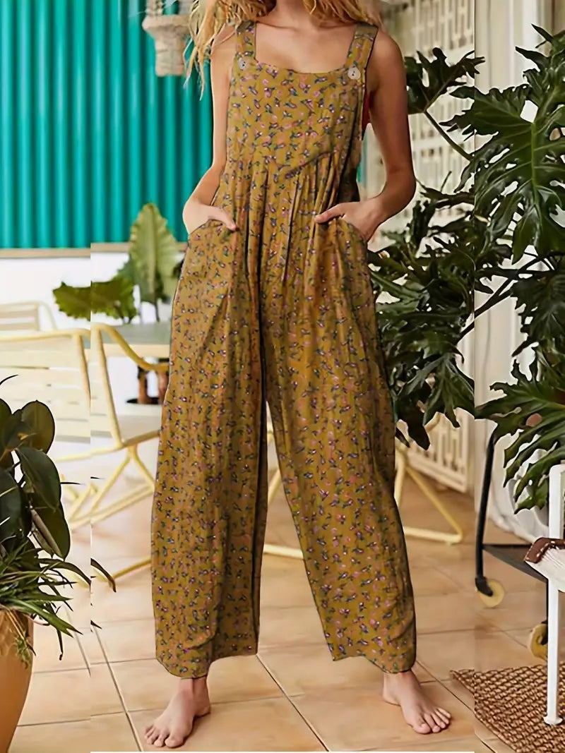 Tonya - Floral Wide Leg Jumpsuit