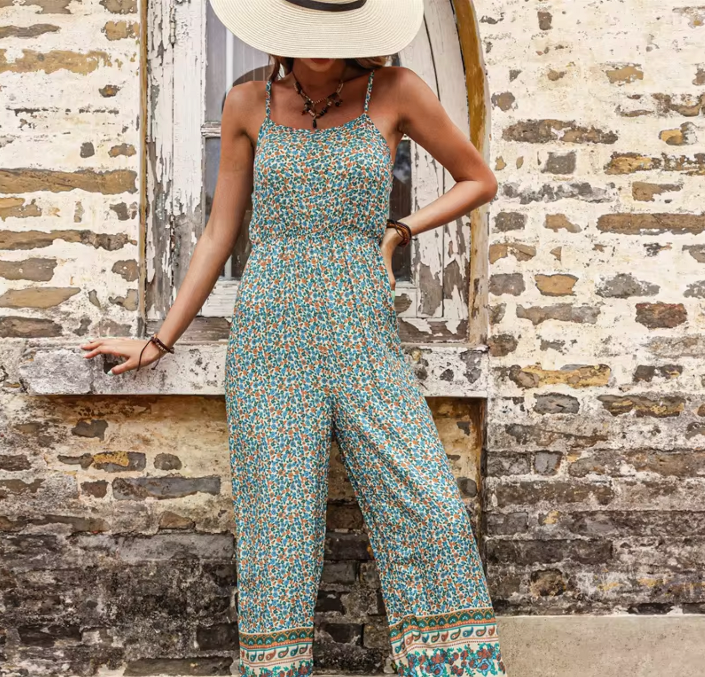 Giulia – Bohemian High Waist Jumpsuit