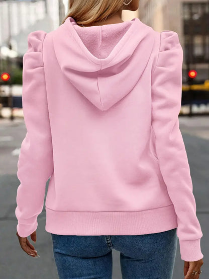 Anzu – Cotton Hoodie with Puff Sleeves