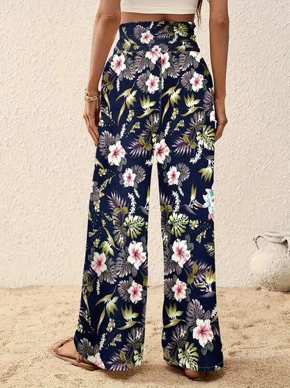 Johanna – Wide Leg Floral Trousers