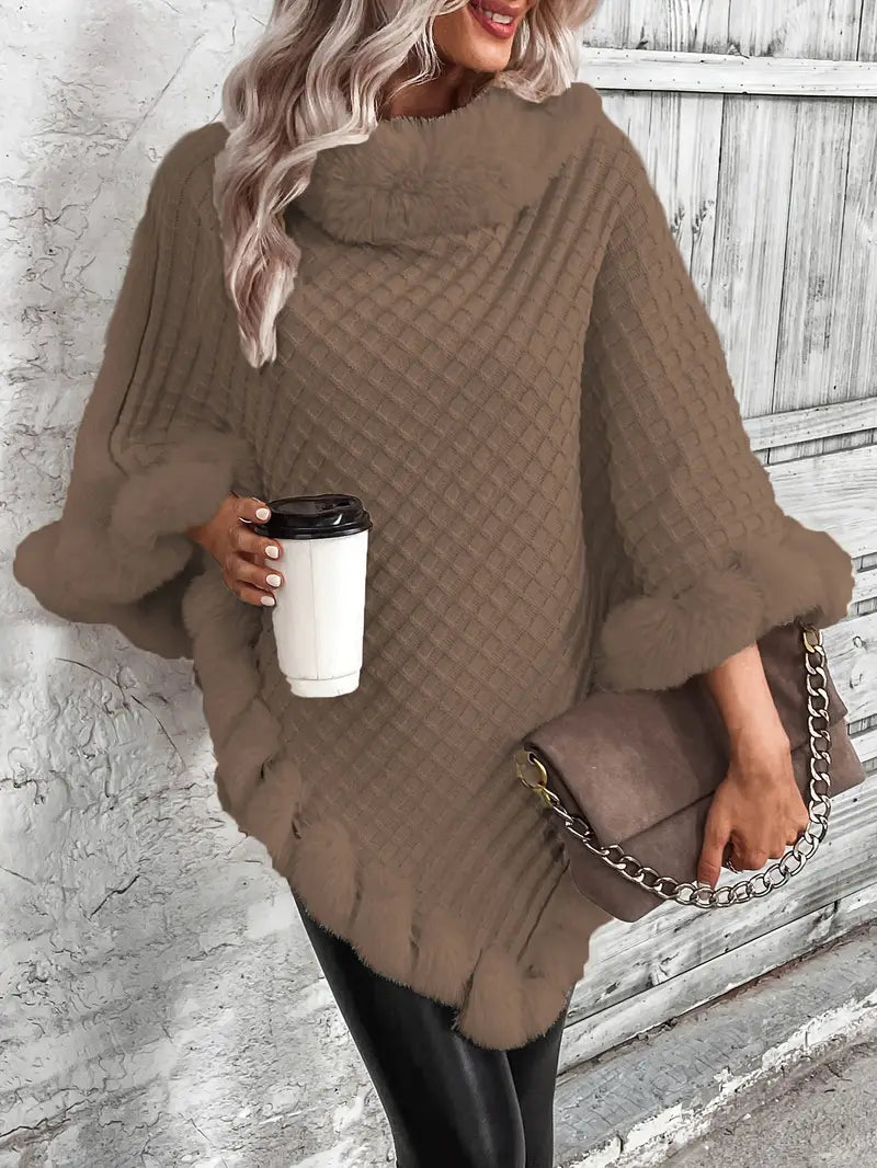 Dahlia – Poncho-style Knitted Sweater