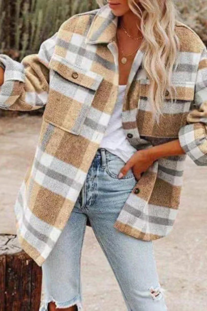 Deirdre – Plaid Wool Jacket