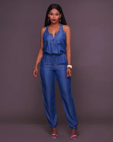 Carmen - Denim Jumpsuit