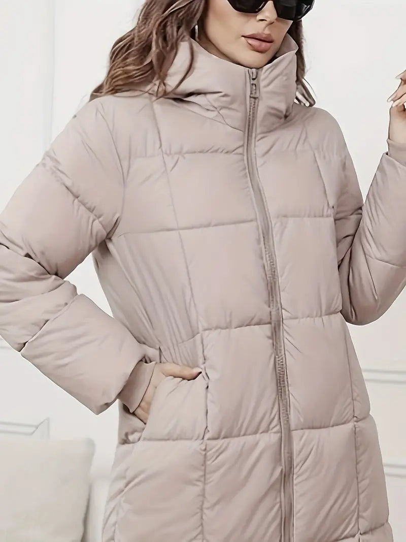 Mandy – Long Puffer Jacket with Hood