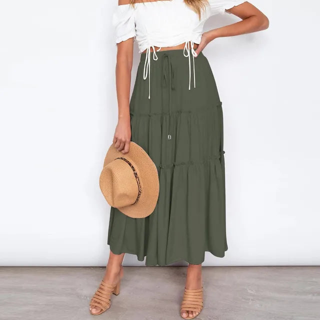 Drea – Midi Tiered Skirt