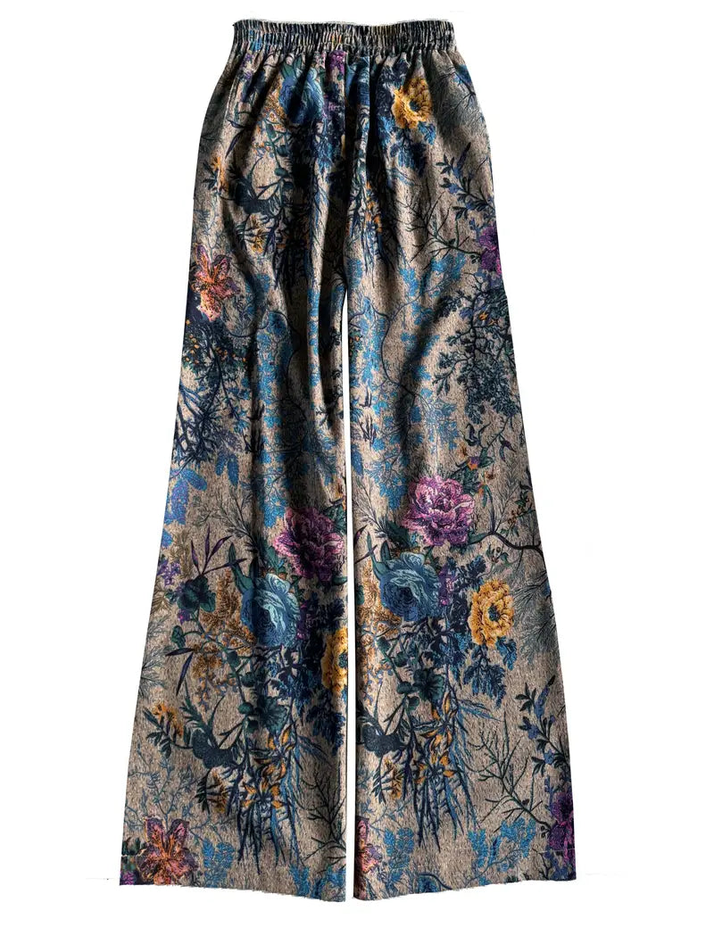 Jia - Floral Wide Leg Pants