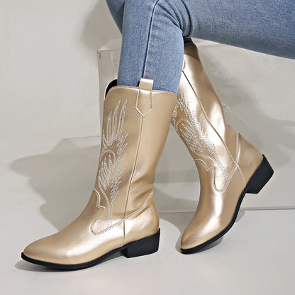 Mael – Leather Cowboy Boots