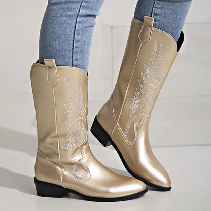 Mael – Leather Cowboy Boots