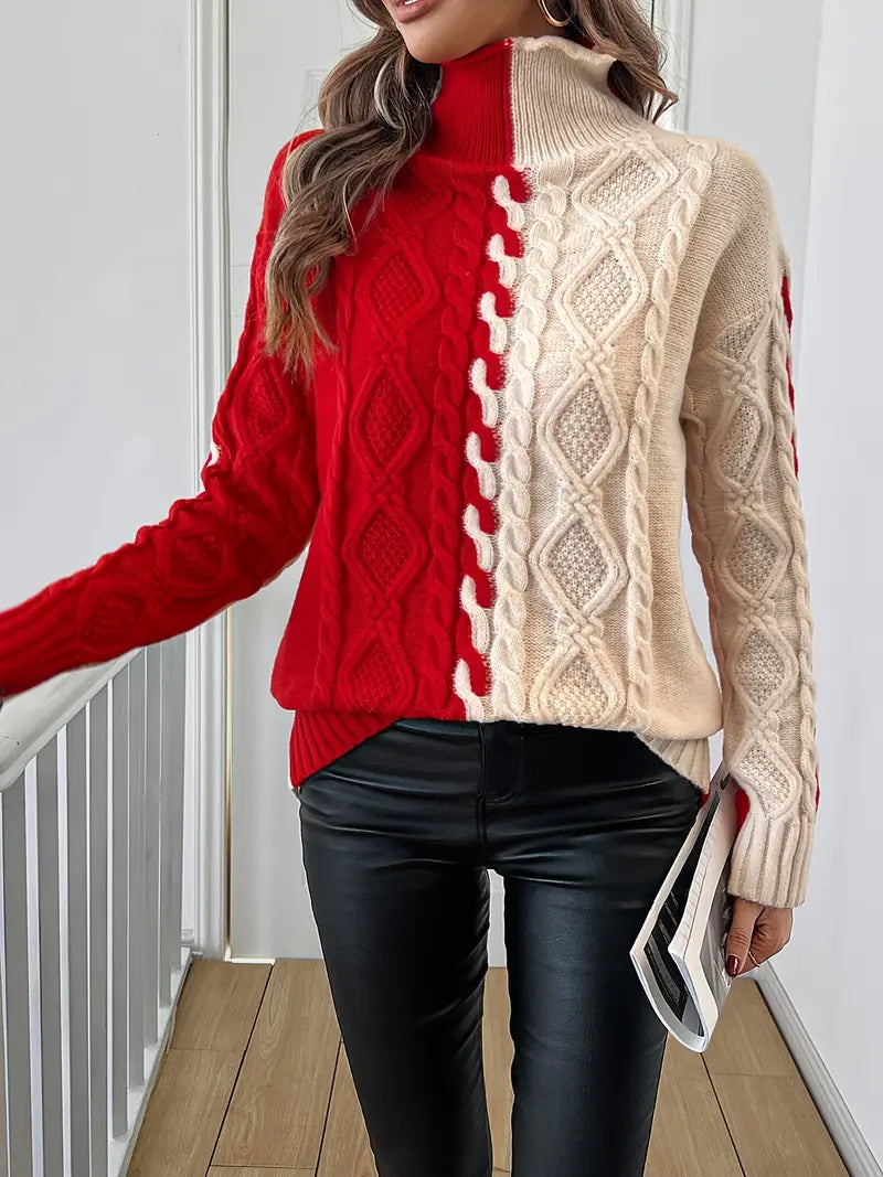 Merla - Chunky Knit Turtleneck Sweater