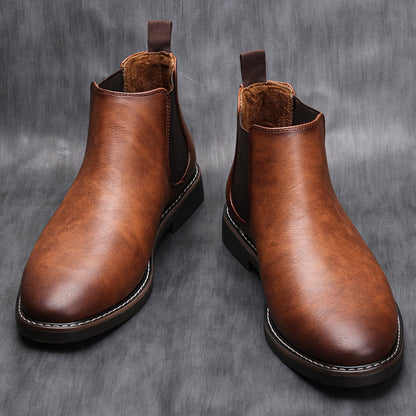 Gerno - Chelsea leather boots for men